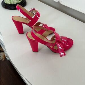 J. Crew Pink Patent Leather Heels